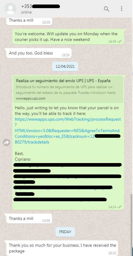 Reshipper Mail Italy 330
